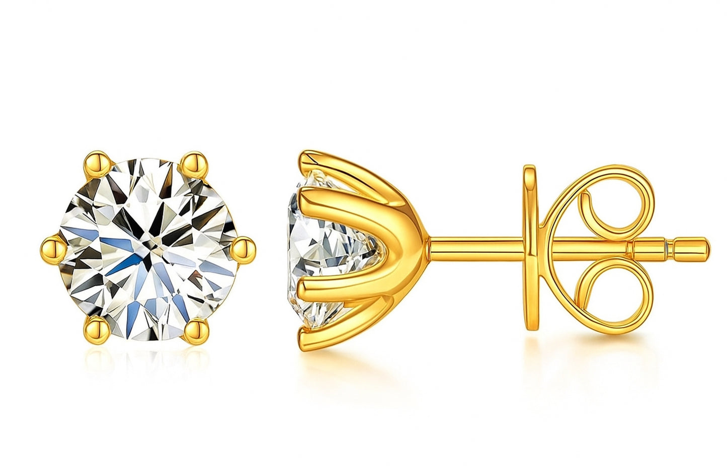 Moissanite Stud Earrings