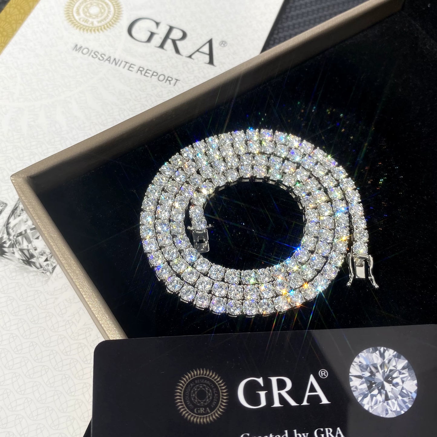 Moissanite Tennis Chain